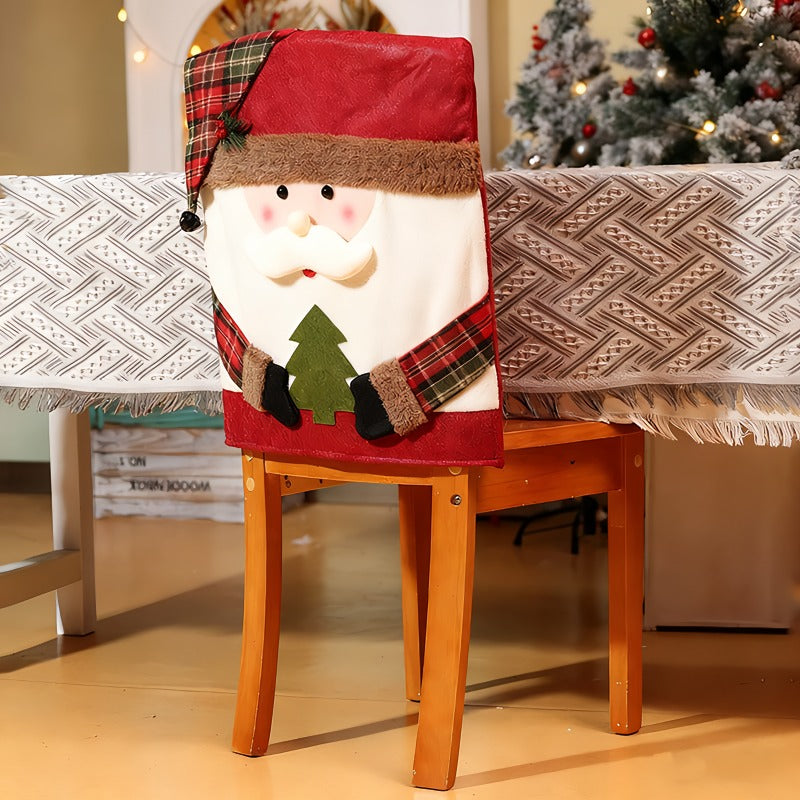 💥Söt jultema-stolsöverdrag🎄