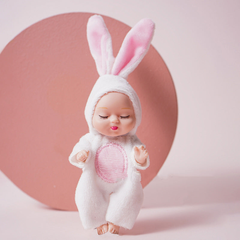 Mini realistiska babydockor med kläder