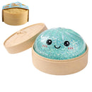 Glittrig "Dumpling" Mystery Squishy (Slumpmässig färg)