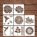 💐Trädgårdsstaket Stora Blomsterschabloner🌻Gör-det-själv-dekoration