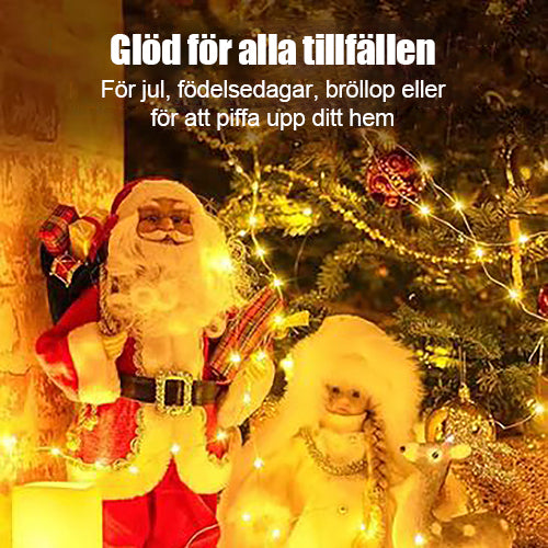 🎁Jul 🌲8 lägen 100-600 LED Firefly Twinkle String Lights