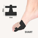 Förskuren kinesiologitejp för korrigering av hallux valgus