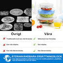 Silikonöverdrag Stretchlock Återanvändbara Lufttäta Matomslag