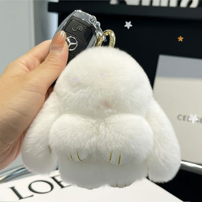 💕🐰 Handgjorda mjuka kanin PomPom berlocker