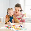 Creative Rainbow Scratch Art vykortsset för barn