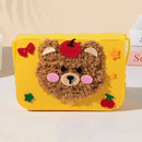 Förälder-barn handgjord tecknad non-woven myntväska budväska