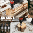 Elektrisk borrdriven vedklyvningsbit