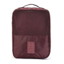 Dubbelskiktad reseskoväska, vikbar vattentät skoväska, organisatör, dagliga nödvändigheter