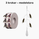 Konstflugfiskeset med flera krokar