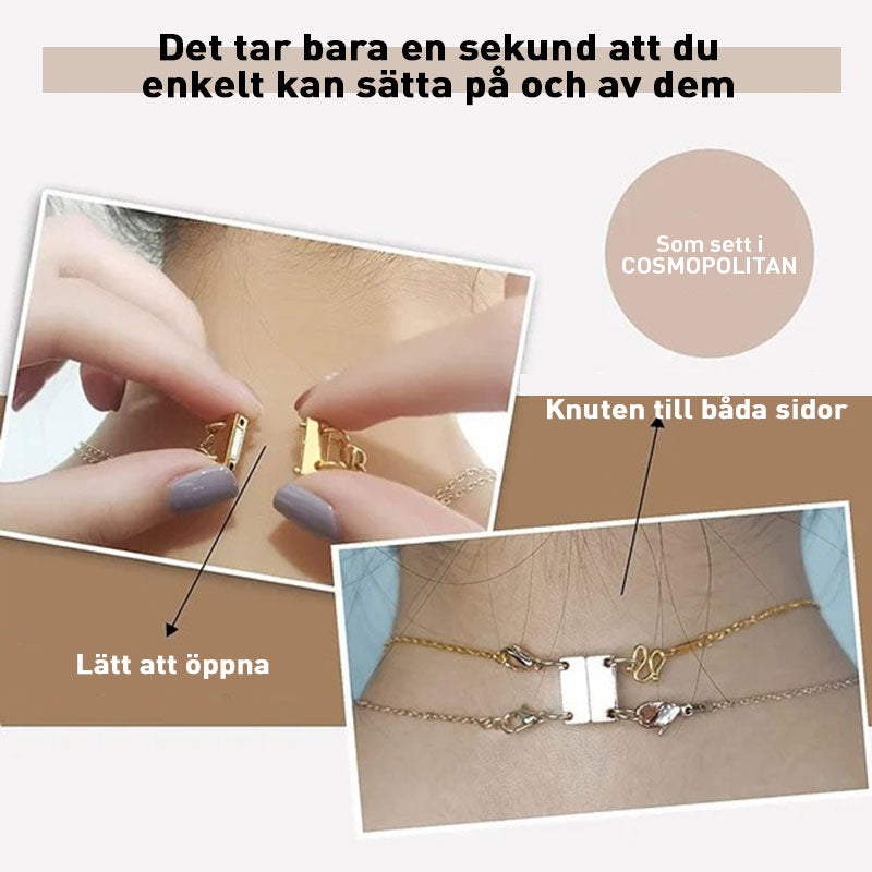 Flera halsband lagerspännen