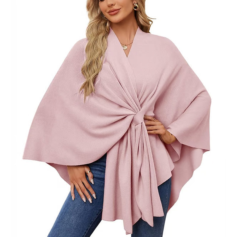 🔥Elegant sjal med mjuk öppen poncho framtill