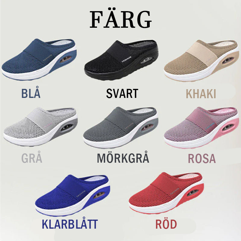 Ortopediska skor med luftkuddar och halkskydd