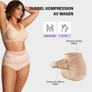 Plus size-trosor med hög midja och korsade former