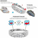 Magnetiserad moissanit diamantring