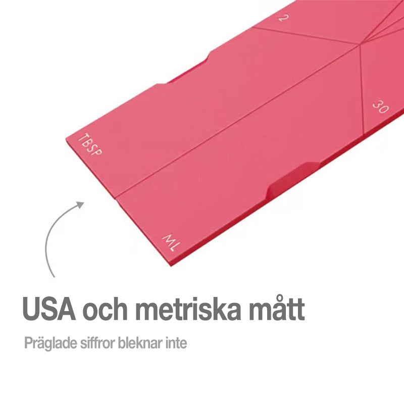 📏 Polygonal Flat 3 i 1 mätskedsset 🍽️