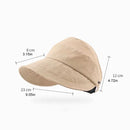 UV-skyddad solhatt med ihålig topp för utomhusbruk