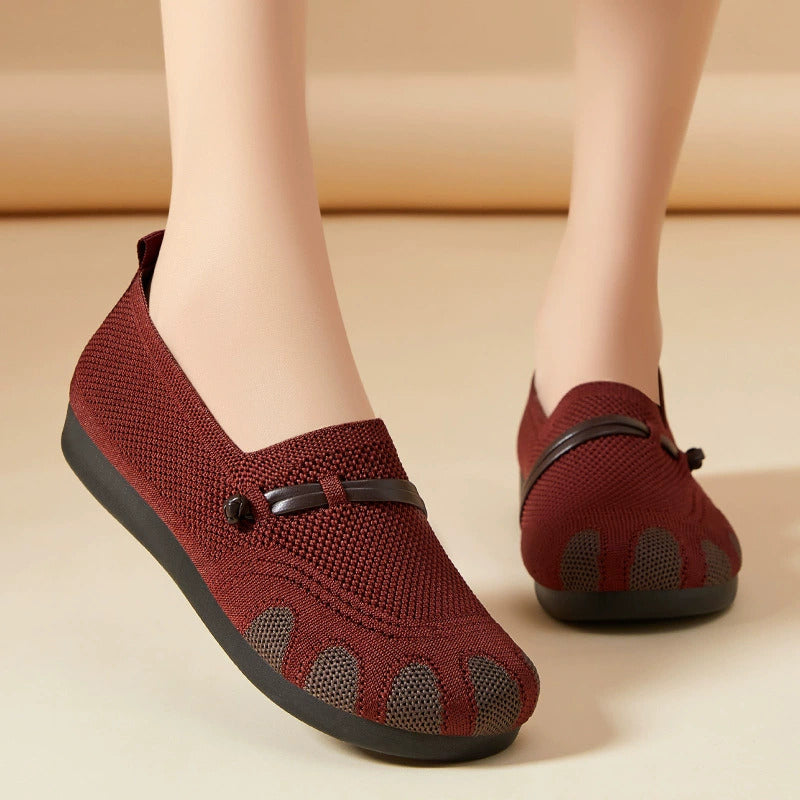 Platt, mjuk sula för kvinnor, Slip-on Casual Shoes