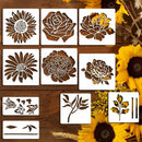 💐Trädgårdsstaket Stora Blomsterschabloner🌻Gör-det-själv-dekoration