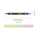 Tvåfärgad akrylfärgpenna med dubbla ändar