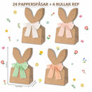 Charmiga påskpåsar med kaninöron