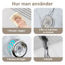 Justerbart fäste för sugkopp duschhuvud