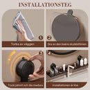 Badrumshylla med sugkopp i valnöt