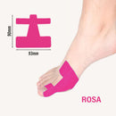 Förskuren kinesiologitejp för korrigering av hallux valgus