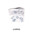 Återanvändbara förslutningsbara förvaringspåsar av aluminiumfolie (10 st)