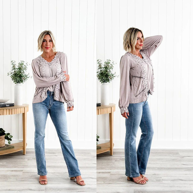 👖Jeans med hög stretch och magkontroll