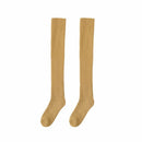 Termisk vinterfleece över knä strumpor för kvinnor