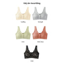 Bekväm och bekväm bh med framknapp