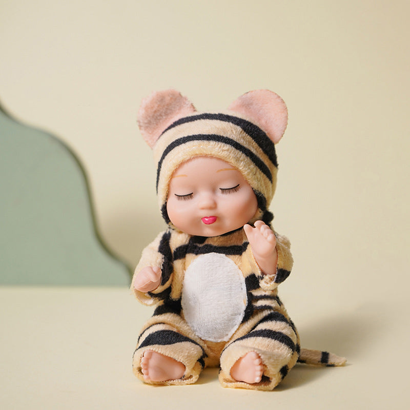 Mini realistiska babydockor med kläder