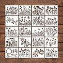 💐Trädgårdsstaket Stora Blomsterschabloner🌻Gör-det-själv-dekoration