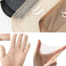 Osynliga halkfria strumpor i kristallint siden för kvinnor