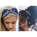 Mönstrat yoga-huvudband med kors