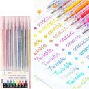 Set med glittergelpennor