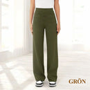 Casual byxor med hög midja stretch för kvinnor