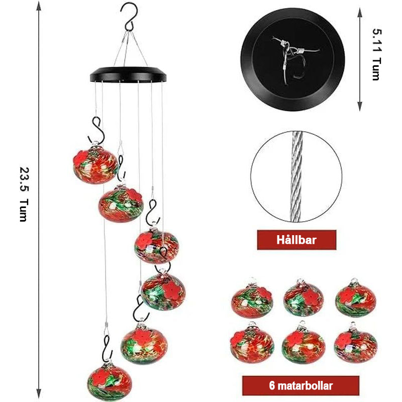 Charmiga Wind Chimes Hummingbird matare