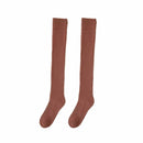 Termisk vinterfleece över knä strumpor för kvinnor