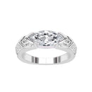 Magnetiserad moissanit diamantring
