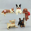 Set med 5 handmålade mini-skrivbordsdekorationer