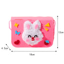 Förälder-barn handgjord tecknad non-woven myntväska budväska