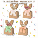 Charmiga påskpåsar med kaninöron