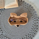 Virkad björnglasögonhållare, morsdagspresent, dekorativt glasögonställ