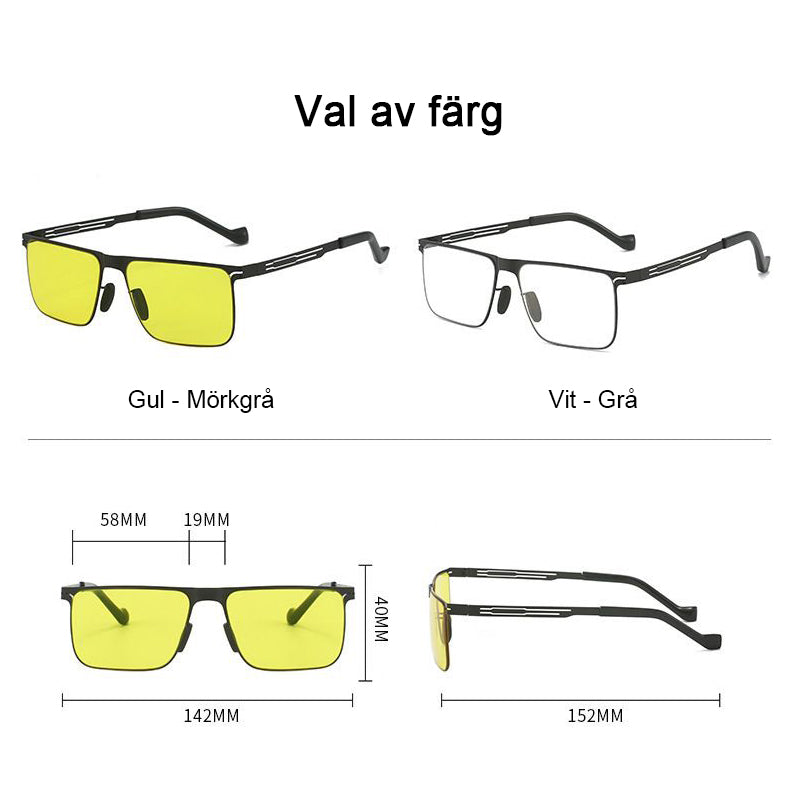 Fotokromatiska dag- och nattsolglasögon