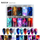 Reflekterande mosaik Nail Art Transfer Folie