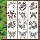 💐Trädgårdsstaket Stora Blomsterschabloner🌻Gör-det-själv-dekoration