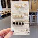 Brosch med pärlor dekorativ klädnypa