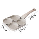 Fyra håls äggpanna, frukostomelett hushållsstekpanna non-stick panna