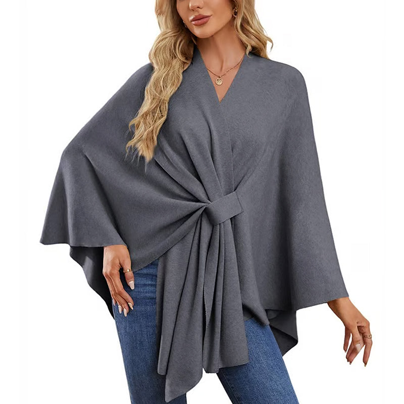 🔥Elegant sjal med mjuk öppen poncho framtill